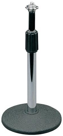 QTX SOUND Soporte de Micrófono de Mesa Telescópico, 230-380mm, Negro