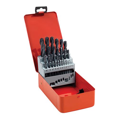 Timco Roll Forged Jobber Drill Set - HSS, 25-Piece