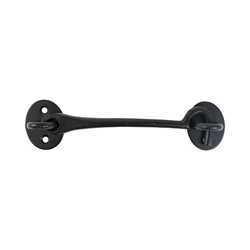Timco - Crochet de porte en fonte noire 75mm (3 pouces)