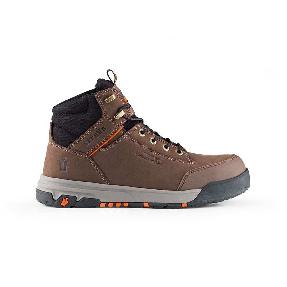 Scruffs Switchback 3 セーフティブーツ チョコレート S3 帯電防止 サイズ7/41