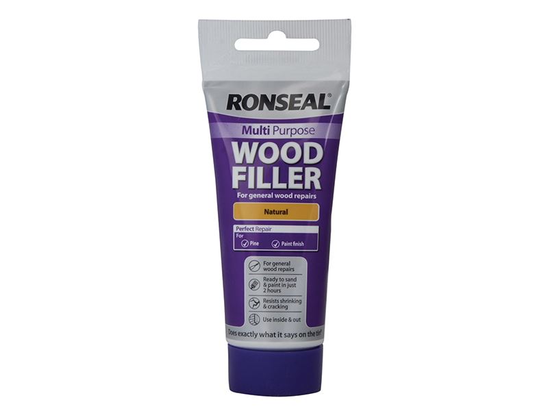 Ronseal Multipurpose Wood Filler Tube, Natural, 100g