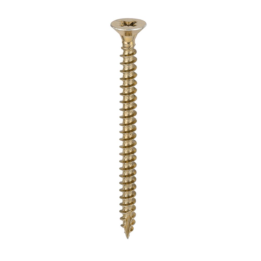 Timco Classic Multi-Purpose Screws, PZ Double Countersunk, Yellow, 4.5x60mm (Pk