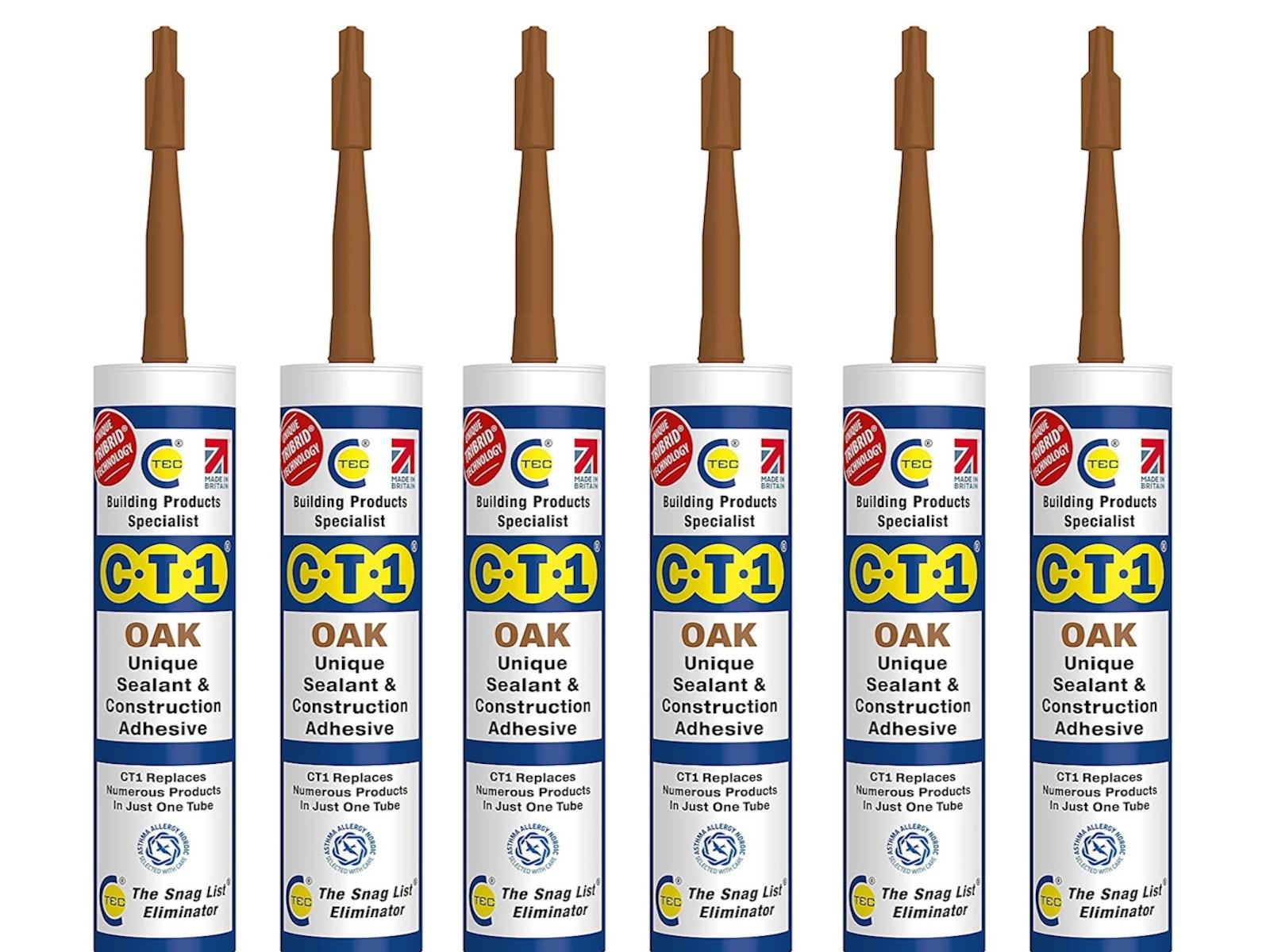 CT1 Oak Sealant & Adhesive Snag Tube (Pack of 6)