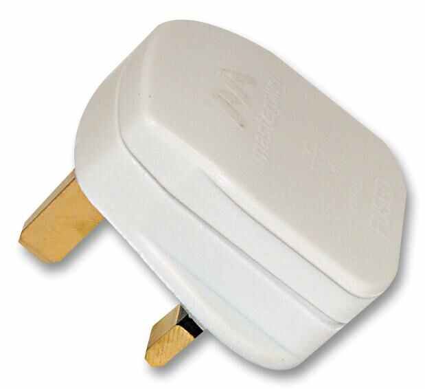 Masterplug Spina Elettrica Bianca da 13A con Fusibile 5A