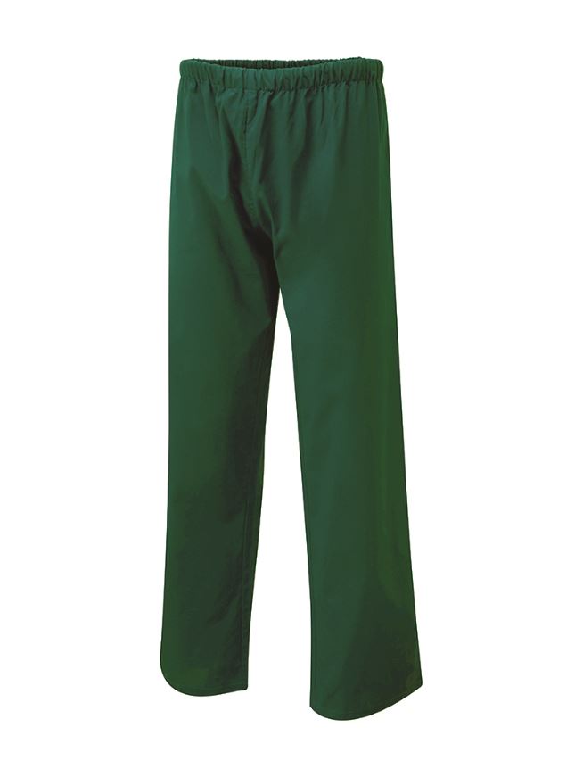 Uneek Unisex Scrub Trousers - Bottle Green, XL (Polyester/Cotton Blend)