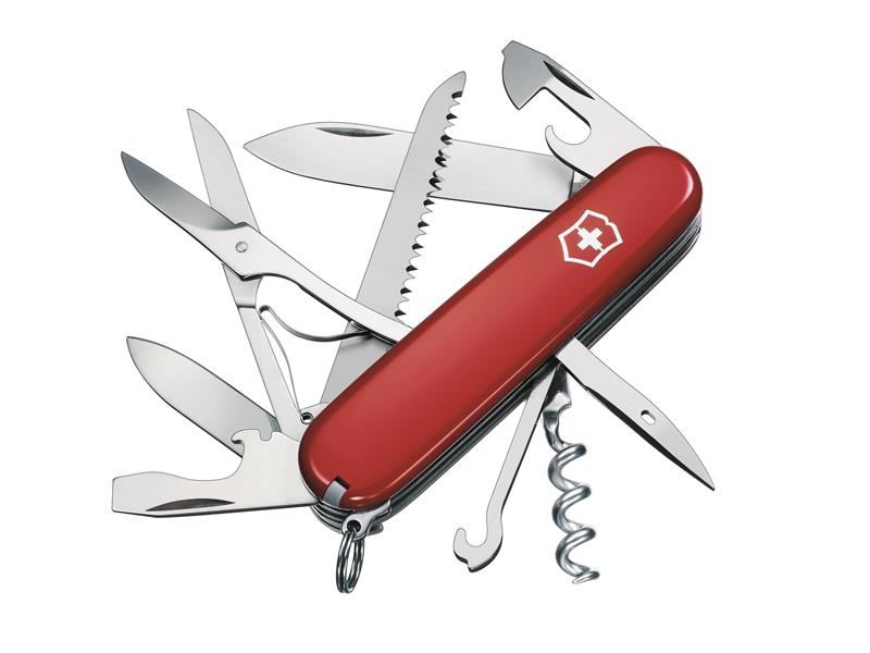 Victorinox Huntsman Swiss Army Knife, Red, 91mm