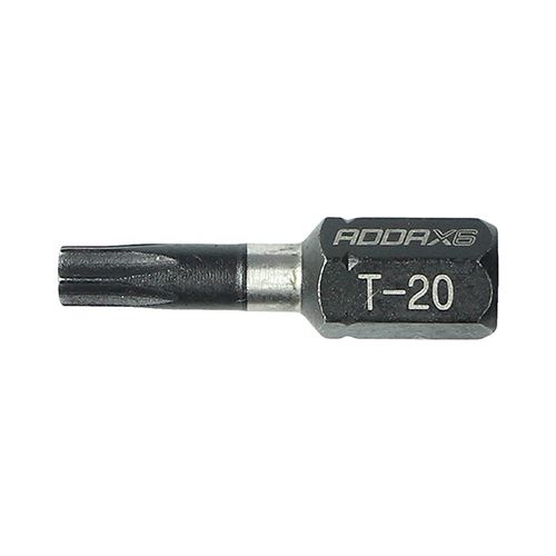 Timco TX20 x 25mm Impact Driver Bits, Hardened Carbon Steel, 10pc