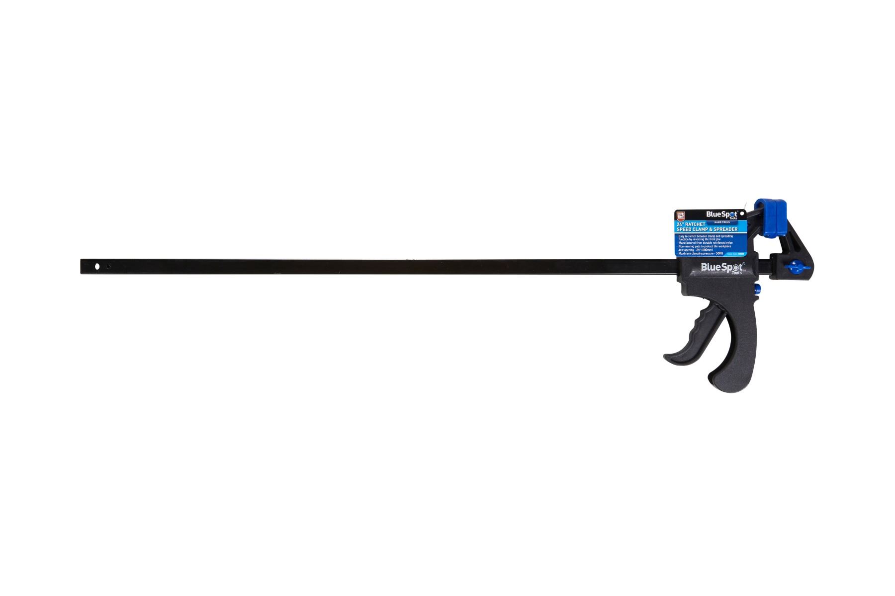 BlueSpot 24” Ratchet Speed Clamp & Spreader, Nylon, 600mm