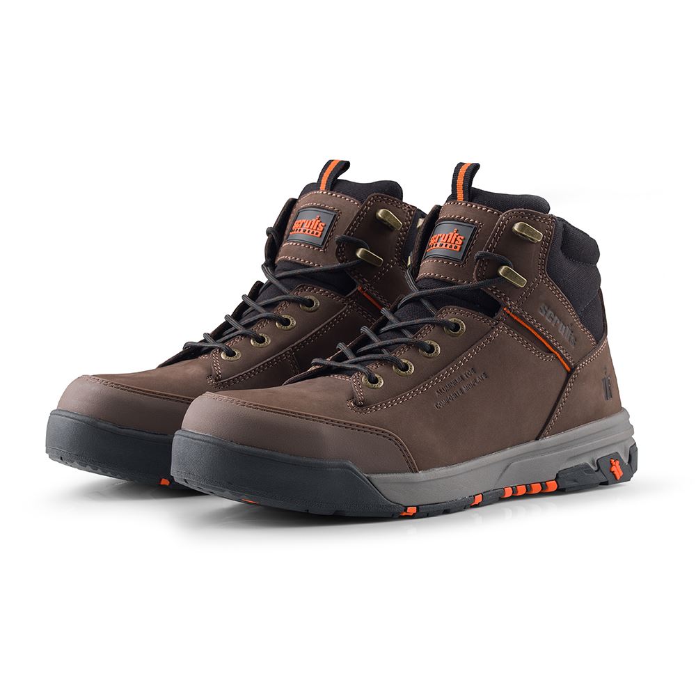 Scruffs Switchback 3 Safety Boots, Chocolate, Size 8 (42)