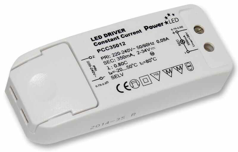 SUNPOWER 12W 350mA Σταθερό Ρεύμα LED Τροφοδοτικό