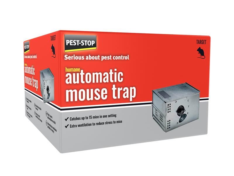 Pest-Stop Automatische Metalen Muizenval, Gegalvaniseerd Staal, Diervriendelijk