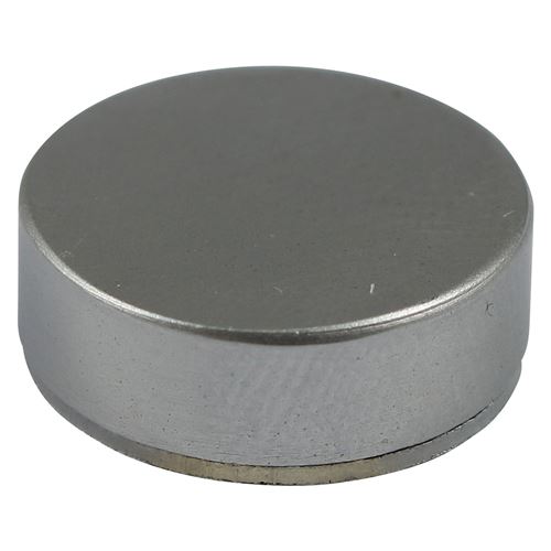 Timco Solid Brass Threaded Screw Caps, Satin Chrome, 14mm (40 Pieces)
