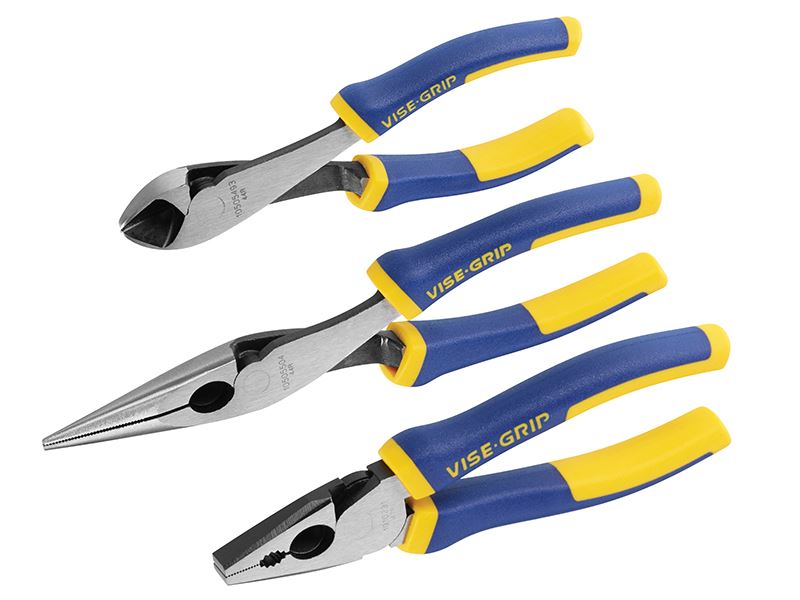 IRWIN Vise-Grip Pro Pliers Set, 3-Piece, ProTouch Handles