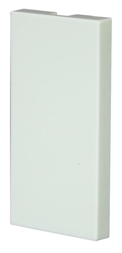 TUK Euro Style Single Blanking Plate, White, 50x25mm