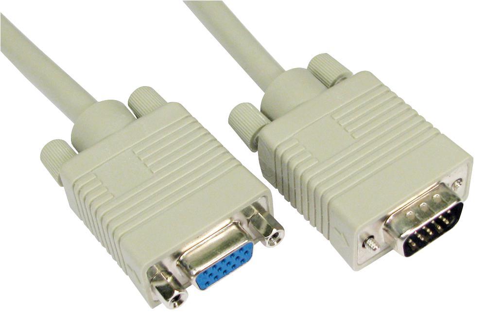 PRO SIGNAL - Câble d'extension SVGA 1m, Mâle à Femelle