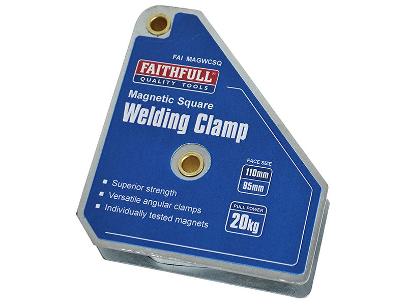 Faithfull Íman de Soldadura Quadrado 100 x 95mm