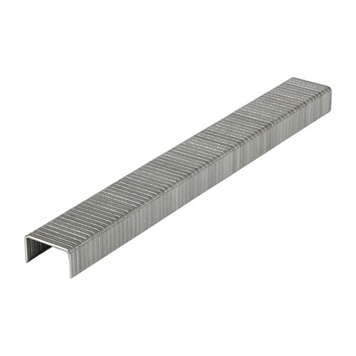 Agrafes robustes Timco à pointe plate, galvanisées (6mm, 1000 pièces)