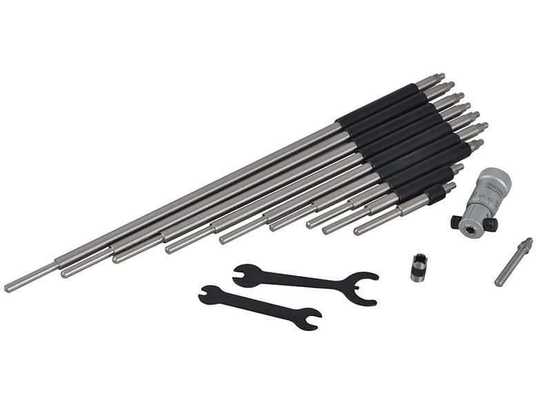 Starrett Set Micrometro Interno, 50-300mm, con 10 Aste