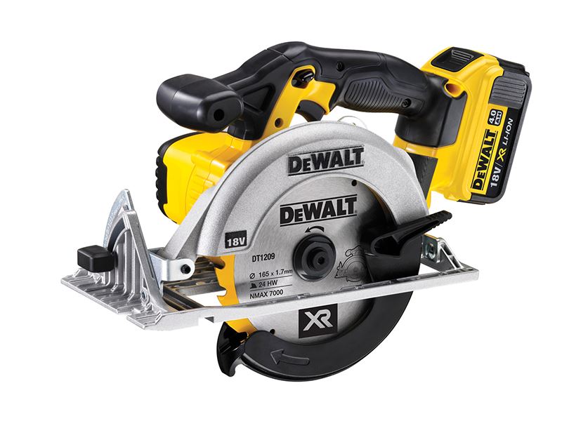 DeWALT DCS391M2 Sierra Circular Inalámbrica Premium XR 18V, 165mm, 2 x 4.0Ah Li