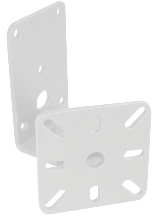 W AUDIO Wandhalterung für Lautsprecher, 25kg Tragkraft (Weiß)
