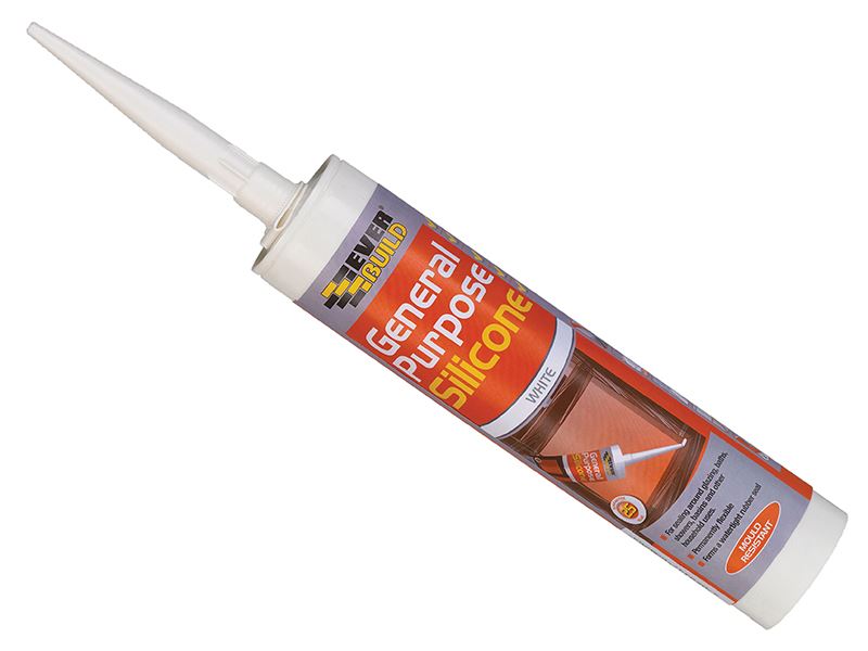 Everbuild Sika White General Purpose Silicone 280ml
