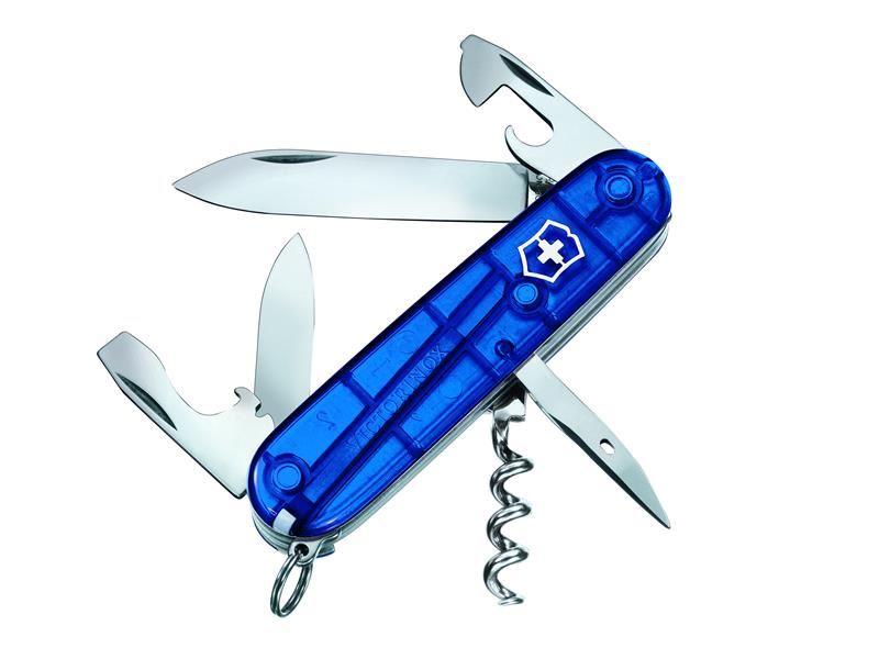 Victorinox Spartan Swiss Army Knife, Translucent Blue, 91mm