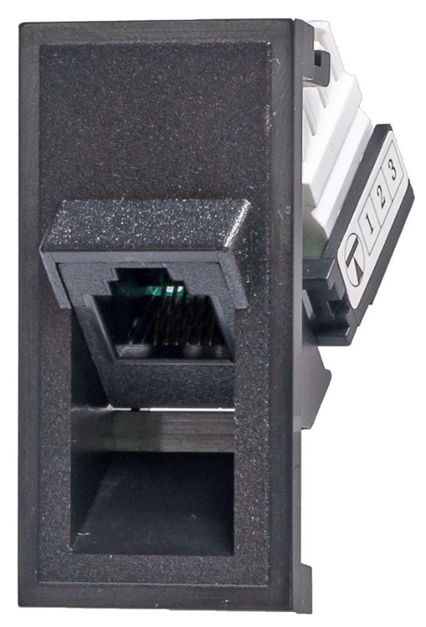 TUK Module Téléphonique Euro Style RJ11/12, Noir
