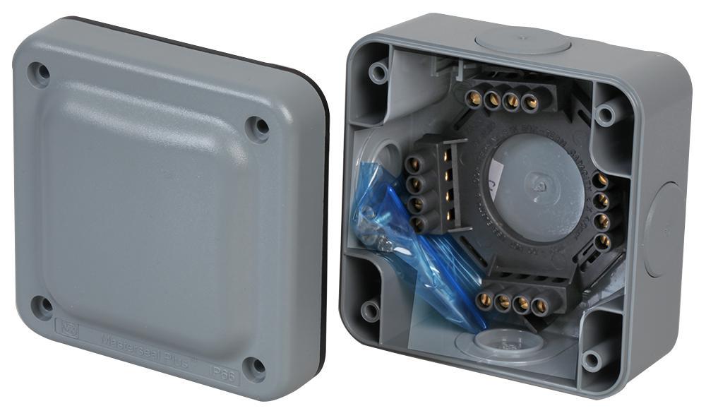 Caixa de Junção MK Masterseal 20A, 4 Vias, Cinzenta