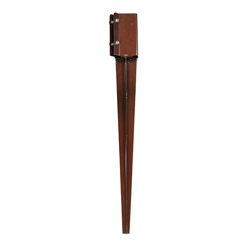 Timco 免挖地立柱釘 - 螺栓固定式 - 紅氧化物塗層 (尺寸 50 x 450毫米 - 每套1個)