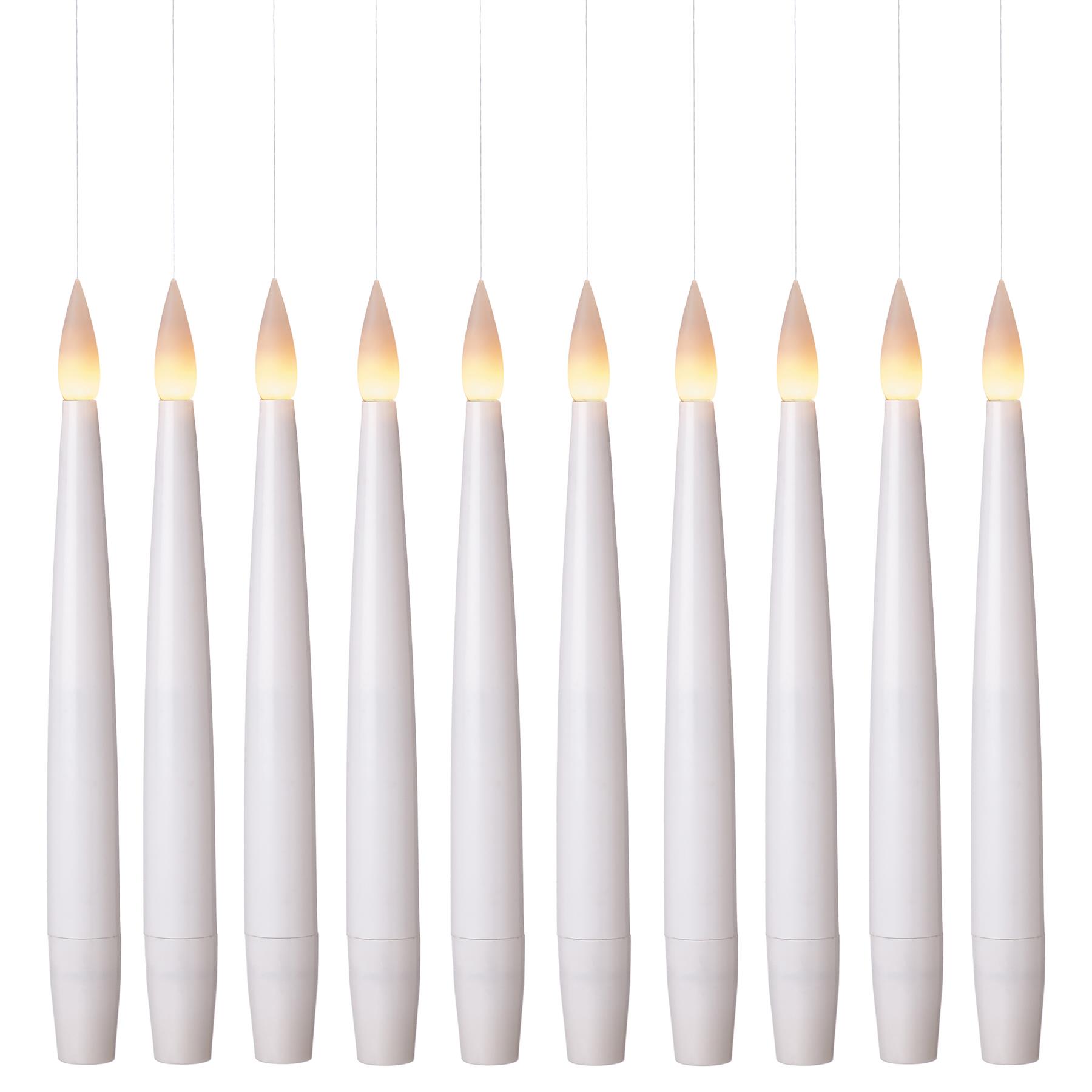 Premier 15cm White LED Floating Candle with Remote, 10-Pack