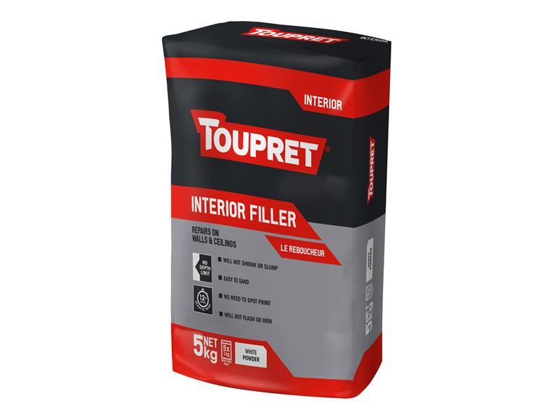 Toupret Interior Filler 5kg for Walls & Ceilings