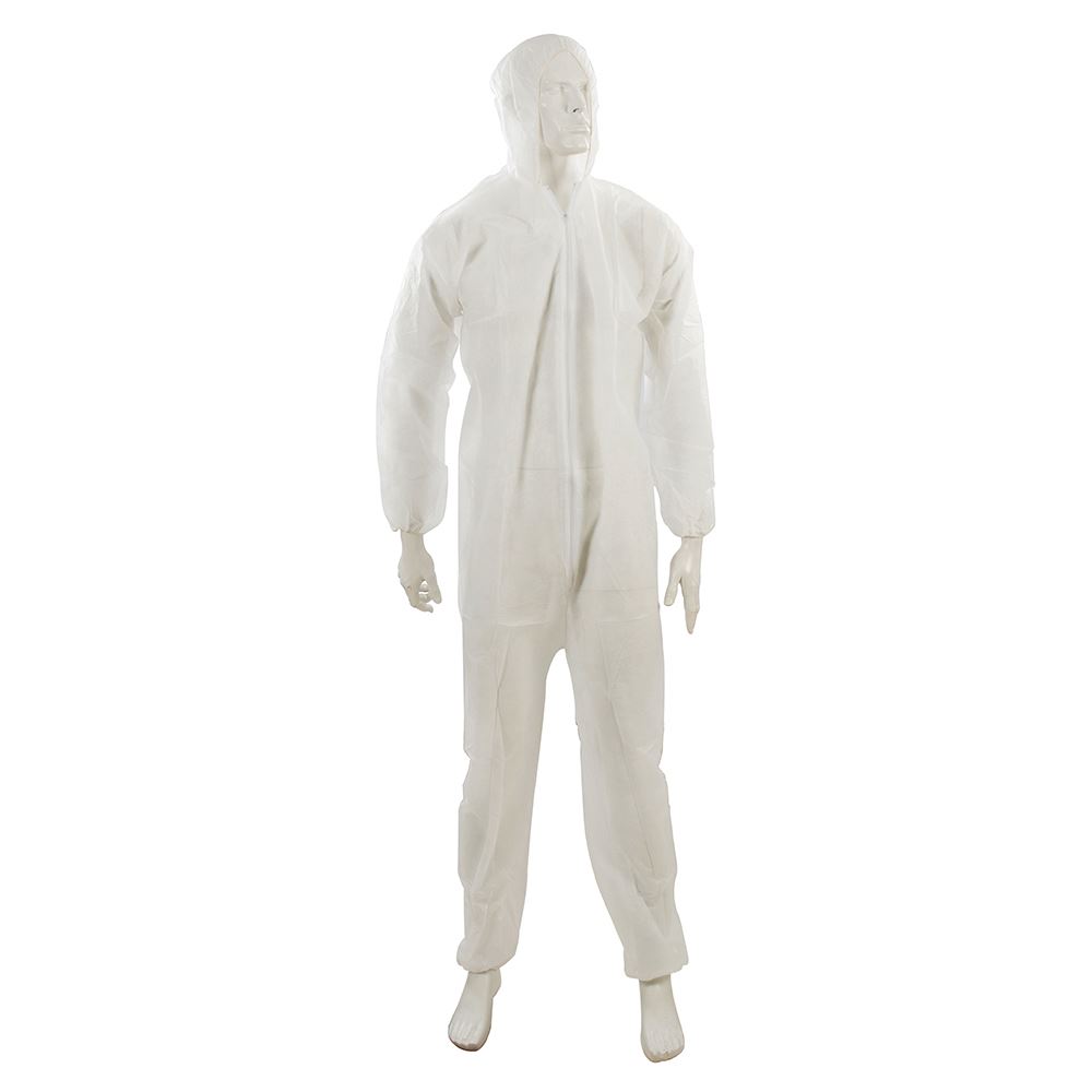 Combinaison jetable Silverline, polypropylène blanc, taille L (128 cm / 50 po)