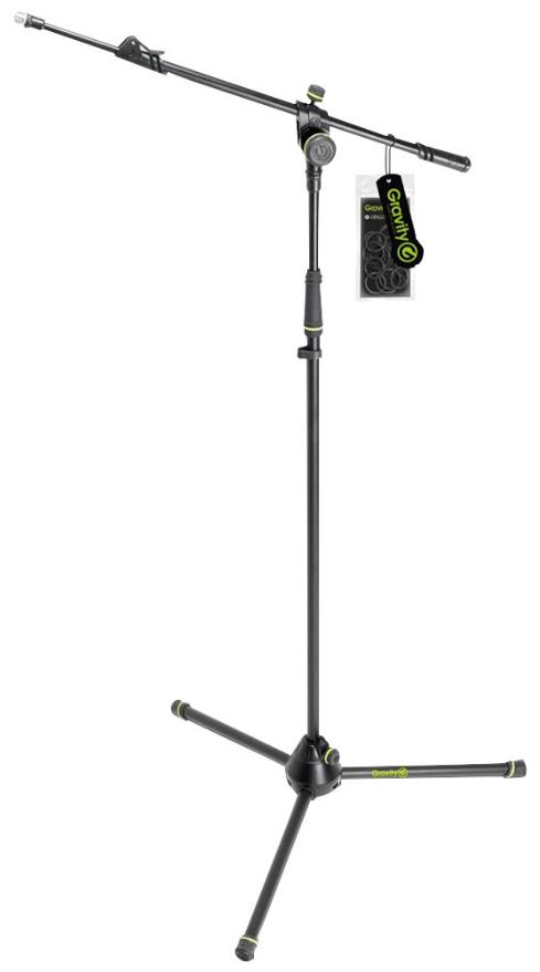 GRAVITY MS 4322 Microphone Stand with Telescopic Boom, Adjustable Height