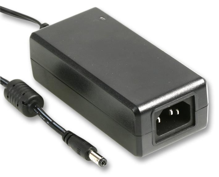 Powerpax Alimentatore Desktop 30V 2A 60W, IEC C14, Spina 2.1mm