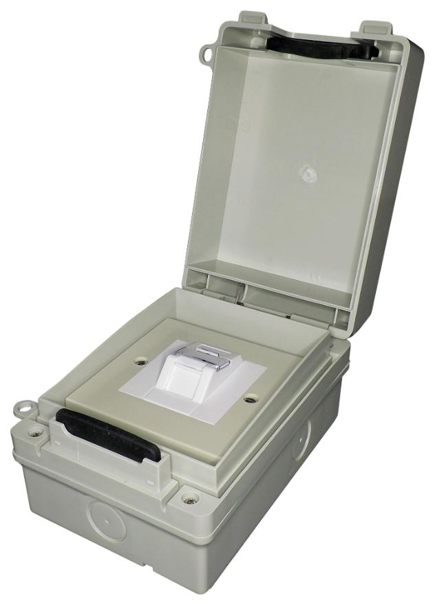 TUK COMMZBOX Enclosure Red Cat6a Estanco, ABS, 83x101x152mm