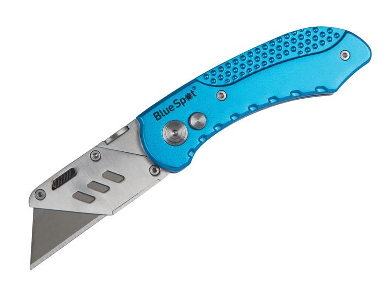 BlueSpot Professional Folding Utility Knife with Pocket Clip