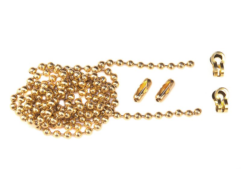 Faithfull Kit Catena a Sfere in Ottone Lucido, 1m