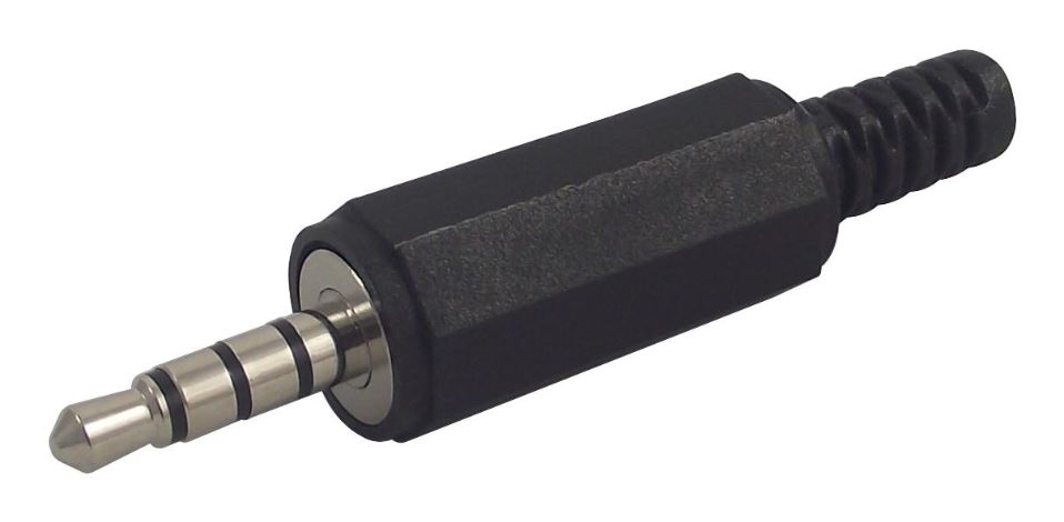 Lumberg 3.5mm Stereo Phono-connector 4-polig, Vernikkeld, 1A