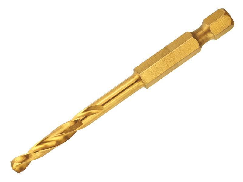 Dewalt - Gerudi Impak Titanium 7.5mm, Panjang Keseluruhan: 95mm, Panjang Kerja: