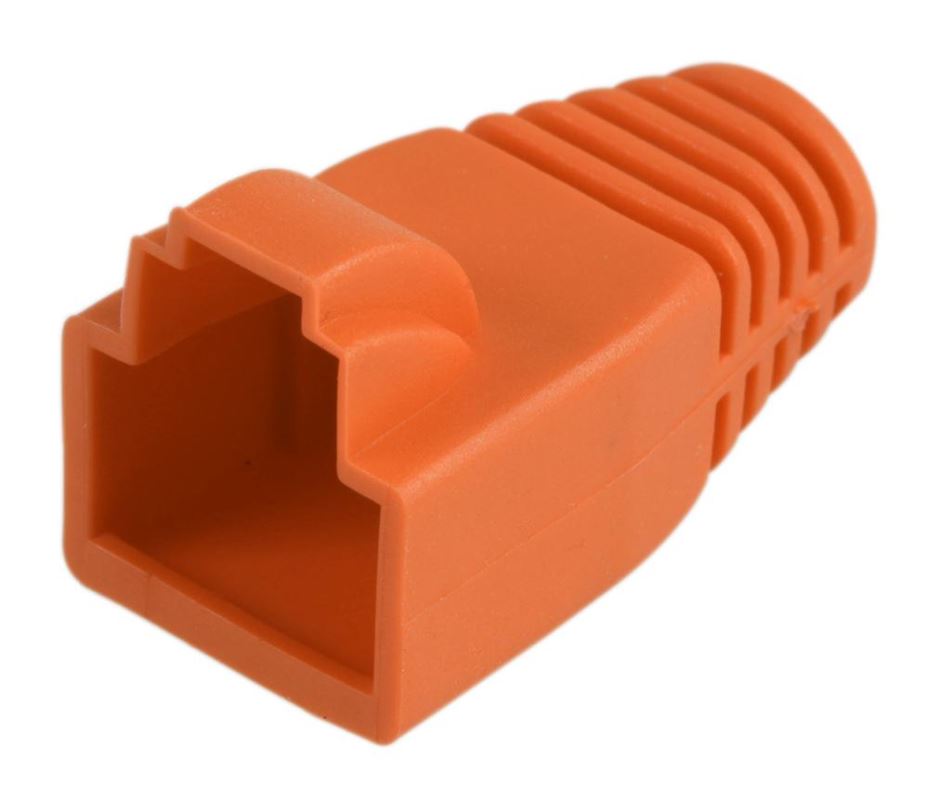 TUK RJ45 Cat5e Manchon anti-traction, Orange, 5-5,8mm