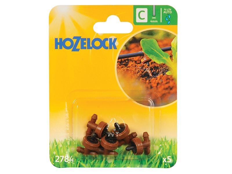 Hozelock - 2784 Inline-Druckausgleichsdüse 4mm (Packung mit 5)