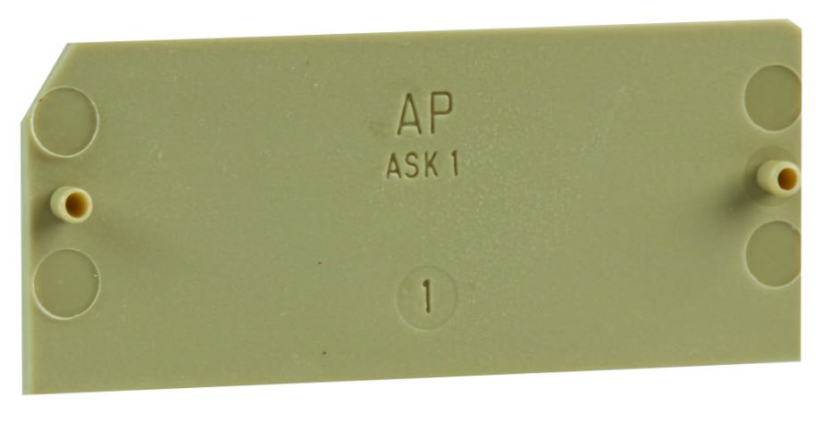 WEIDMULLER Micro Terminal End Section, Beige