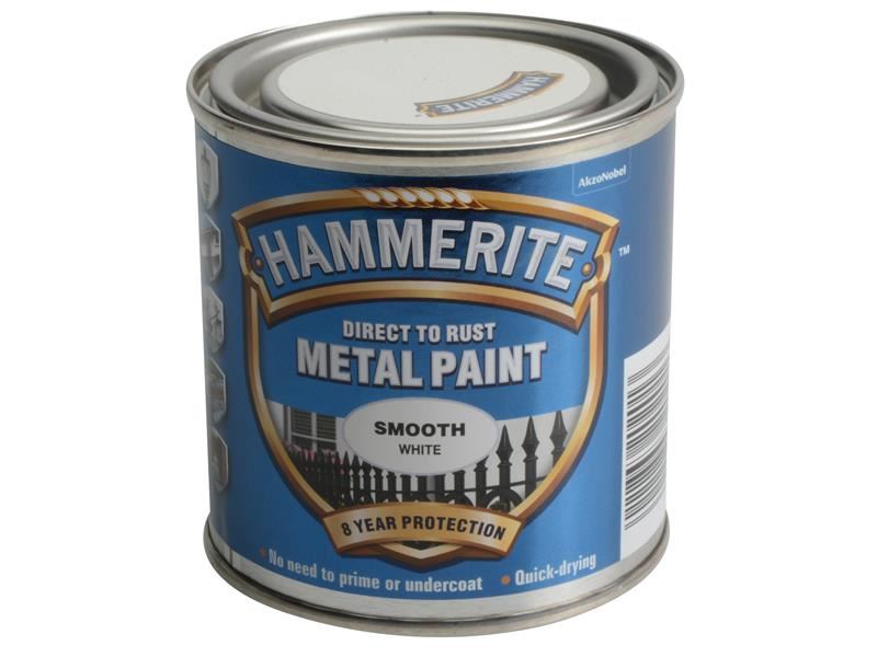 Hammerite Direct to Rust Metaalverf - Glad Wit, 250ml