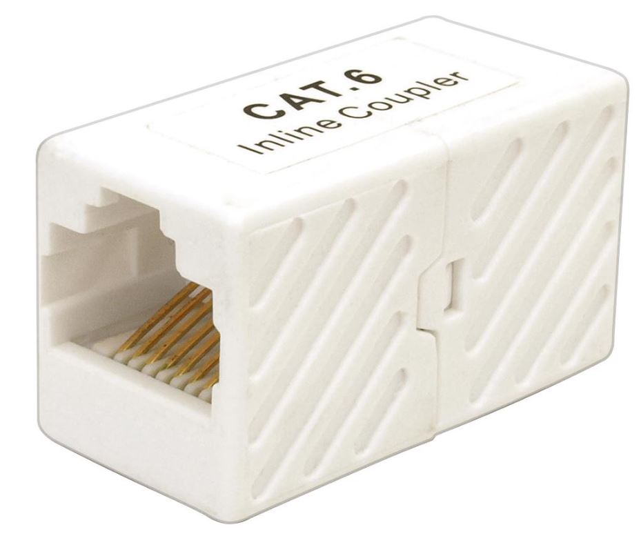 KAUDEN Coupleur RJ45 Cat5e/Cat6 Blanc, 250MHz