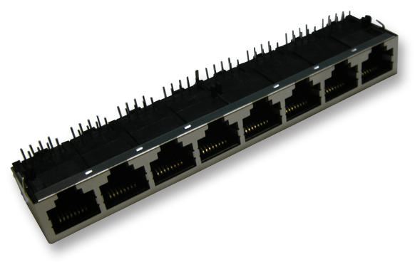 MH CONNECTORS - RJ45-Steckdosen mit 8 Ports, 8-fach gruppiert