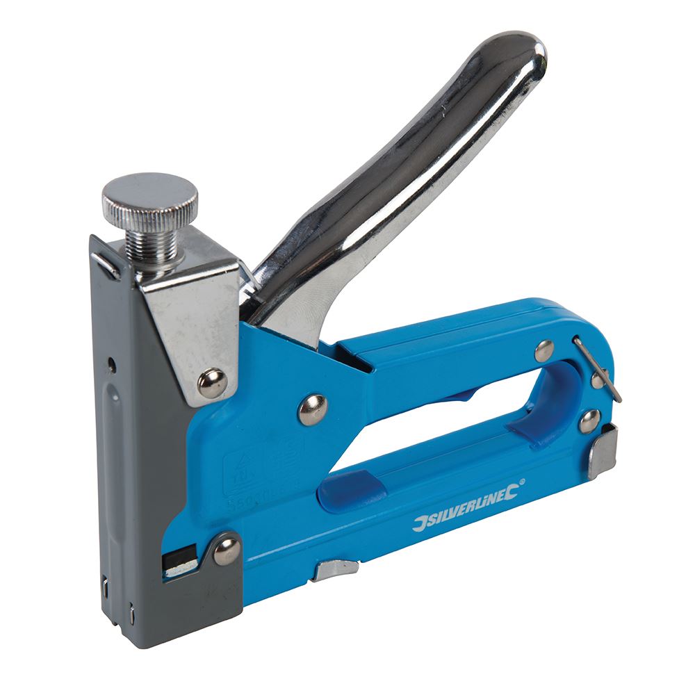 Silverline 3-in-1 Staple Gun, Type 10J, 4-14mm