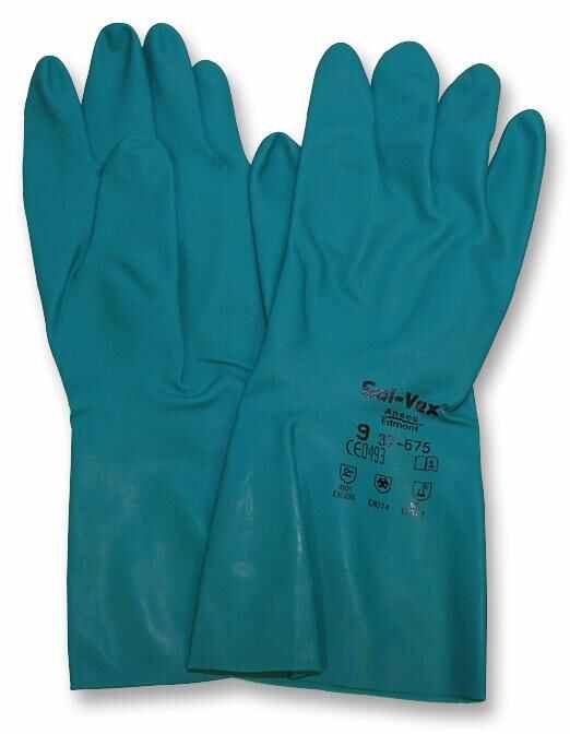 RARAION Super Nitrile Industrial Rubber Gloves - Large, Blue