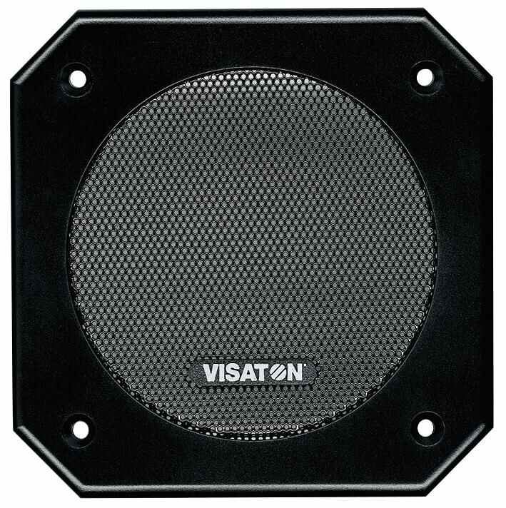VISATON Grelha de Altifalante Quadrada Preta, 10cm