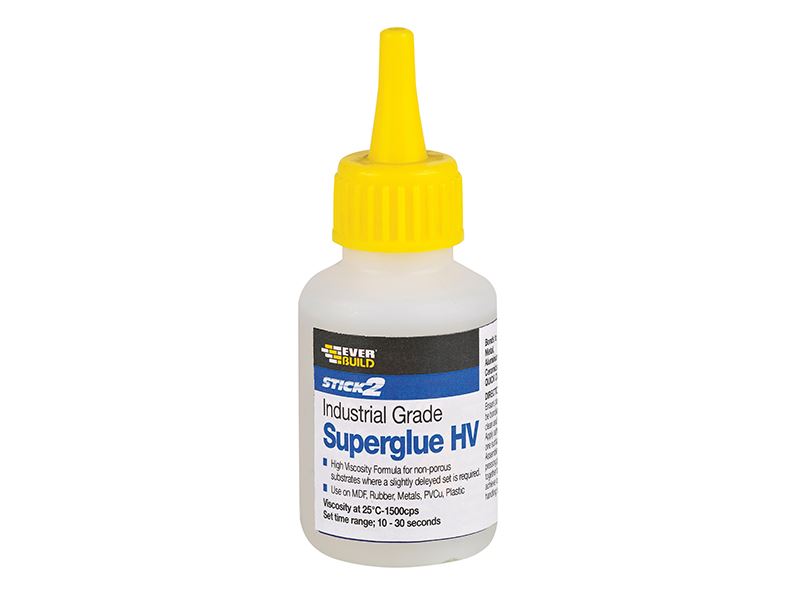 Everbuild Industrial Superglue HV 50g, Cyanoacrylate Adhesive