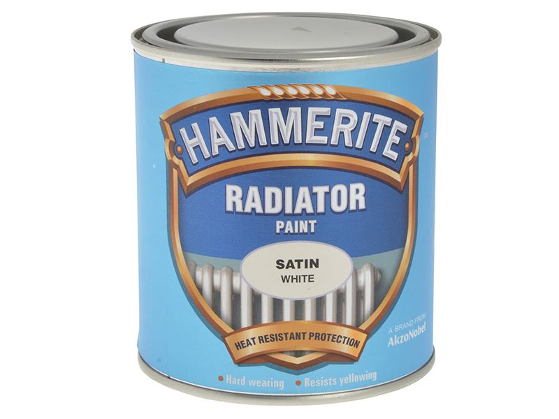 Hammerite Peinté Ridireachta Satin Bán 500ml